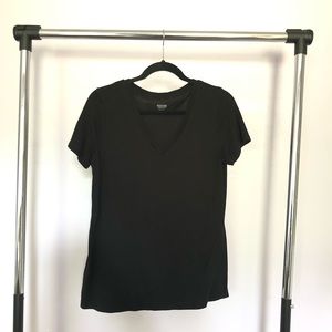 Black V-Neck Tee